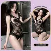 Lencería sexy Pure Desire Passion Body de encaje fácil de quitar con espalda descubierta y sin entrepierna Nuevo estilo Traje de batalla para parejas Vestido de dormir