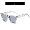 Nuevas Gafas de Sol Cuadradas Estilo Ojo de Gato Europeas y Americanas, Gafas de Sol Personalizadas de Moda para Fotografía Callejera y Pasarela, Gafas de Sol de Moda Transfronterizas