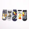 Calcetines de dibujos animados Simpson lindos de anime de boca poco profunda para barco fabricantes al por mayor