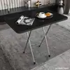 Mesa pequena mesa dobrável simples mesa portátil retangular contra a parede dormitório quarto de aluguel sala de jantar mesa quadrada pequena barraca de rua