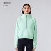 Pulôver de gola alta com zíper e meio zíper, top feminino de outono e inverno, nova roupa, lã quente, espessada, esportiva, moletom DAW150