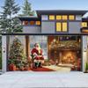 Fondo de Tela Transfronterizo Nuevo de Navidad para Puerta de Garaje Decoración de Fiesta Navideña Árbol de Navidad Fondo de Amazon Tela Colgante en