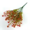Flor de Plástico Camélia Eucalipto de 7 Pontas Flor Artificial Falsa Planta Verde Projeto de Revitalização Decoração de Casamento Casamento Casa Artificial