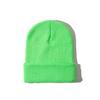 Chapéu de Tricô Liso 60g Transfronteiriço para Mulheres, Chapéu Estilo Coreano Outono e Inverno para Homens, Versátil, Quente, à Prova de Frio, Chapéu Liso Bordado