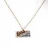 Collar de acero inoxidable dorado estilo ins europeo nuevo Collar creativo de nudo de lazo de lujo ligero para mujer nicho versátil