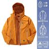 Jaqueta com Capuz para Uso Externo, Jaqueta Três em Um Confortável e Quente para Outono e Inverno, Jaqueta à Prova de Vento e Impermeável para Montanhismo para Homens e Mulheres