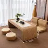 Mesa de Té Tatami de Ratán, Mesa de Té Pequeña, Repisa de Ventana de Balcón, Mesa de Té Sencilla para Mirador, Mesa Baja Estilo Japonés, Mesa Kang