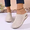 Meia Chinela Estilo Birkenstock para Mulheres, Novidade Primavera/Verão 2026 Estilo Europeu e Americano, Sola Reta, Perfurada, Chinelo Slip-On Birkenstock, Tendência