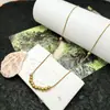 Collar de Bolas Personalizado Estilo Lujo Sencillo Nuevo Producto Transfronterizo para Mujer Acero de Titanio Dorado Versátil Nicho Estilo Europeo y Americano