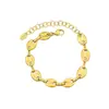 Design Frio Francês Simples Corrente Nariz de Porco Ponto Cruz Colar Pulseira Aço Titânio Ouro 18K Conjunto de Joias