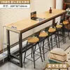 Mesa de Bar de Madera Maciza para Uso Doméstico, Mesa de Bar Pequeña de Ocio para Balcón, Mesa de Patas Altas, Mesa de Computadora de Bar de Madera Maciza, Mesa Larga Sencilla
