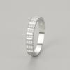 Anillo de plata de ley 925 con microdiamantes, estilo japonés-coreano, estilo vintage, para mujer.
