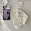 Calcetines lindos y peculiares de cachorro estilo coreano para mujer, calcetines de algodón de color liso a media pantorrilla para primavera/verano, calcetines rojos de moda famosos en internet para niñas, estilo japonés