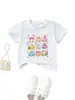 Amazon eBay sitio independiente moda casual ropa infantil para niños y niñas, camiseta rosa de bolita cuello redondo manga corta