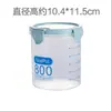 Contenedores de almacenamiento para cocina, de plástico, transparentes, herméticos, para refrigerador, alimentos, frutas secas y almacenamiento general; caja de almacenamiento redonda para granos