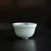 Mi Yan Taza de Té de Calabaza de Bambú Pintada a Mano Pura Hecha a Mano Cerámica Taza Maestra Creativa Taza Individual Taza de Té Kung Fu