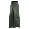 Pantalones S3008 Otoño Hombres Casual Deportivo Pierna Recta Estilo Hong Kong Japonés Holgado Pierna Ancha Ropa de Trabajo para Exteriores