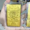 Zakiram Thangka Calcomanía para Teléfono Móvil Estatua de Buda de Templo Tarjeta Dorada para Atraer Riqueza y Transferencia Tarjeta de Oro y Plata Souvenir de Negocios Regalos al por Mayor