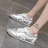 Zapatos de Entrenamiento para Mujer Verano 2025 Nuevos Zapatos Deportivos Casuales Planos Zapatos para Correr de Suela Suave Zapatos Individuales con Cordones Zapatos Blancos