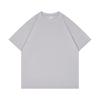 Marca Camiseta de Verano para Hombre de Punto 240g Algodón Pesado Hilo Doble Manga Corta Camiseta Básica Suelta Estilo Americano para Hombre