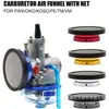 Carburador Modificado para Motocicleta Pwk21 28 34 com Bico Estreito CNC e Filtro de Ar com Tela 50 55mm