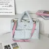 55144 Coreia do Sul Ins Acolchoada Macia Para Sair Nova Bolsa de Mão de Grande Capacidade Leve Transversal Bolsa de Ombro