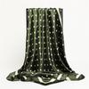 Bufanda de seda sintética de satén con estampado de lunares y ondas de moda coreana, de 90 cm, para viaje, de gran tamaño, fina, para otoño e invierno.