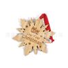 Colgante Navideño de Madera Letra Inglesa Colgante Decoraciones de Madera Estrellas Colgante de Madera Regalos de Navidad