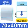 Papel Térmico Papel de Etiqueta à Prova de Três 100*100 Certificado de Produto 60*40 Nome Preço Adesivo de Etiqueta Autoadesivo