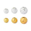 Plata Pura 999 Chapada en Oro Brillantes Hielo Triturado Cuentas de Plata DIY Pulsera de Cristal Cuentas Espaciadoras Cuentas para Hilo Accesorios