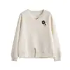 Sudadera Delgada Casual de Corte Ajustado para Mujeres Menudas, Ropa de Primavera y Otoño, Corte Holgado, Top de Moda Adelgazante de Manga Larga con Diseño Floral 3D