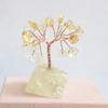 Árbol de la vida de cristal explosivo transfronterizo de Amazon, rosa, amarillo y morado, árbol de la riqueza, decoración para el hogar y la oficina.