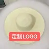 Sombreros de Protección Solar para Exteriores para Trabajos de Granja, Sombreros de Paja de Papel con Endurecimiento Recubierto de Pegamento, Personalizables con Publicidad Impresa, Sombreros de Sol para Pesca, Sombreros de Paja de Protección Solar