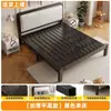 Cama con Cubierta Suave y Marco de Acero 1. Cama de Hierro de 21.5m Cama de Dormitorio Cama con Estructura de Hierro Estilo Nórdico Simple Cama de 1.8m con Estructura de Cama Engrosada