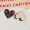 Parche de Joyería con Estampado de Leopardo Flocado Color Café Coreano Corazón de Melocotón Dachshund Oso Parche DIY Accesorios para Diadema Cuerda de Cabello Funda de Teléfono Móvil