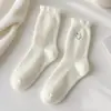 Calcetines de felpa para mujer, engrosados para otoño e invierno, calcetines cálidos de lana australiana, calcetines para casa y para dormir, calcetines para el posparto, calcetines de invierno cálidos para el suelo