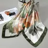 Lenço de seda quadrado grande transfronteiriço para mulheres, estação outono e inverno, toque de alta qualidade, temperamento elegante, novo estilo 2026, acessório de pescoço decorativo da moda, lenço de pescoço