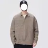 Suéter de punto de alta gama, elegante, abierto para hombre, perfecto para otoño e invierno, con un diseño moderno, holgado y casual que se puede combinar fácilmente con varios atuendos, creando un look relajado y sin esfuerzo.