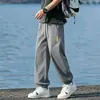 Calça Longa de Seda Gelada de Verão para Homens, Modelagem Solta, Calça Esportiva Casual Masculina com Sensação Gelada, Calça Jogger Harem Respirável de Secagem Rápida, Calça Casual Masculina