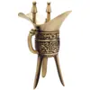 Puesto productos afilados copa de vino blanco antigua una o dos copas de vino copa de vino de bronce copa decorativa copa para licores ríos y lagos que fluyen