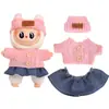 Adecuado para Ropa de Muñeca Labubu, Peluche Vinilo Sentado Fiesta Primera, Segunda y Tercera Generación Traje de Falda de Repuesto