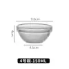 En stock de fábrica ensaladera Tazón transparente tamaño pequeño Tazón de Cristal salón de belleza Tazón para Aceites Esenciales tazón para mascarillas tazón para pudín