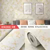 Papel pintado con patrón de lino autoadhesivo impermeable a prueba de humedad pegatinas de pared dormitorio cálido pared de fondo papel pintado para el hogar pegatinas feas transfronterizo
