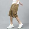 Fabricantes de origen pantalones cortos de verano para hombre 7 puntos algodón puro pantalones casuales pantalones cortos casuales holgados pantalones rectos pantalones de hombre