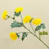 5 Cabezas de Peonía, Flores Artificiales de Peonía de Tallo Único para Decoración del Hogar, Decoración de Bodas, Suministro Directo del Fabricante, Arreglo de Flores Artificiales