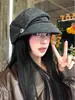 Boina Vintage Plissada Estilo Japonês Nuvem para Mulheres, Roupa de Outono e Inverno, Estilo Artístico, Boina Emagrecedora, Chapéu Slouchy da Moda