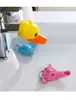 Extensor de Torneira de Silicone para Bebês Pato Pequeno Desenho Animado Infantil Filtro Anti-Salpicos Guia de Água Extensor para Lavatório