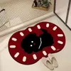 Alfombra de Baño de Barro de Diatomeas de Dibujos Animados, Alfombrilla Linda para Pies de Baño Doméstico Absorbente de Agua de Secado Rápido, Alfombra de Piso Antideslizante para Puerta de Entrada