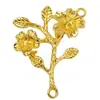 Accesorios de Aleación Estilo Antiguo Colgante Ramas Hojas Flores Colgante Doble Colgante Accesorios para el Cabello Hechos a Mano Pasador Accesorios DIY