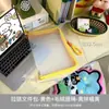 Nova Bolsa Documento Colorida para Estudante Pasta de Ombro Grande Capacidade Bolsa de Mão A4 com Zíper Transparente Bolsa para Guardar Provas e Livros